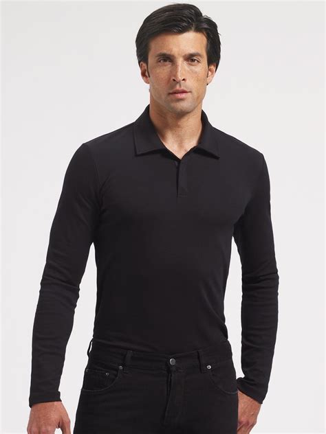 black prada polo mens|Prada long sleeve polo.